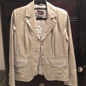 Bradley by Bradley Bayou silver leather jacket